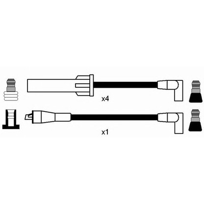 Photo Ignition Cable Kit NGK 0614