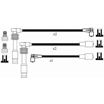 Photo Ignition Cable Kit NGK 0812