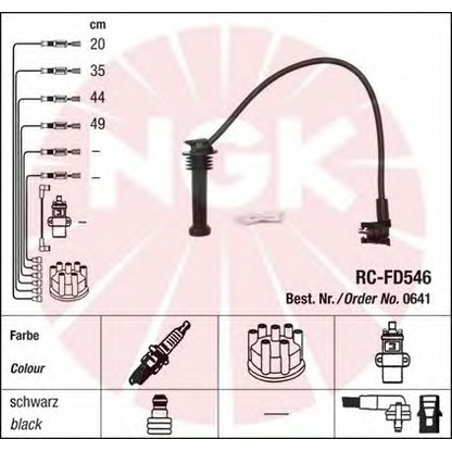 Foto Kit cavi accensione NGK 44297