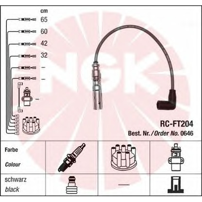 Photo Ignition Cable Kit NGK 0646