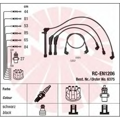 Foto Kit cavi accensione NGK 6375