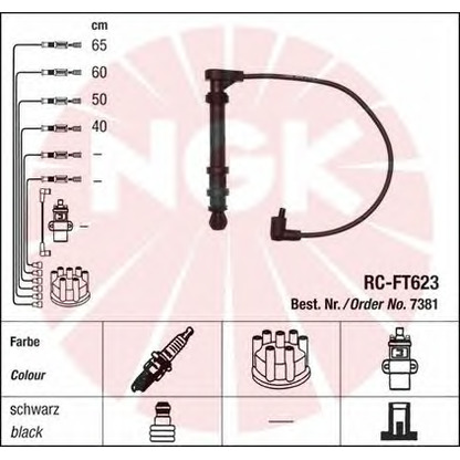 Foto Zündleitungssatz NGK 7381
