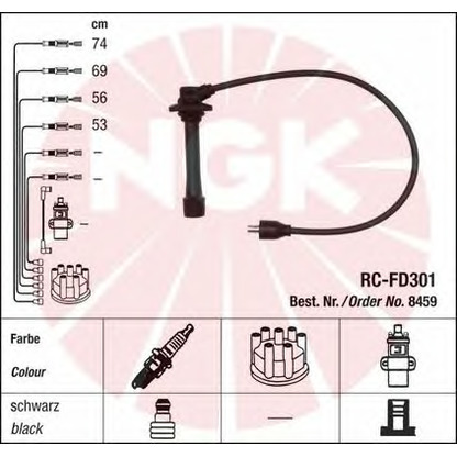 Foto Kit cavi accensione NGK 8459