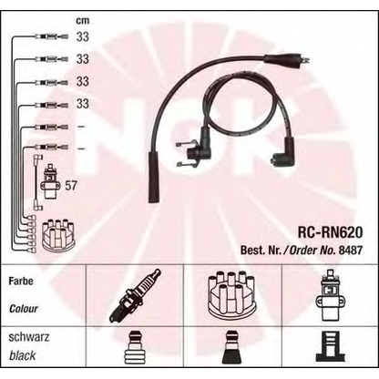 Foto Kit cavi accensione NGK 44279