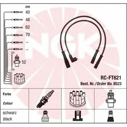 Photo Ignition Cable Kit NGK 44300