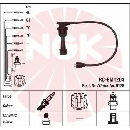 Photo Ignition Cable Kit NGK 9128
