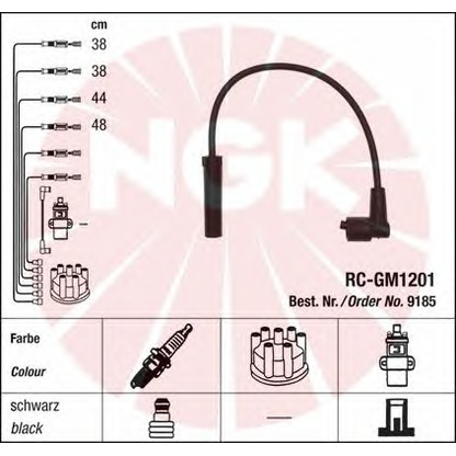 Foto Zündleitungssatz NGK 9185