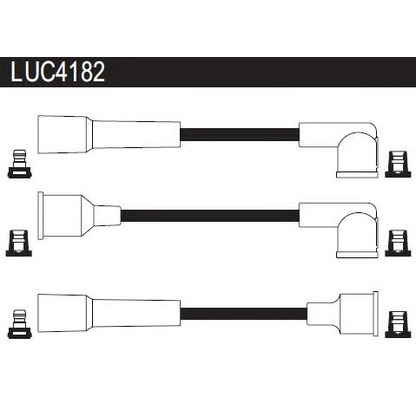 Фото Комплект проводов зажигания LUCAS LUC4182