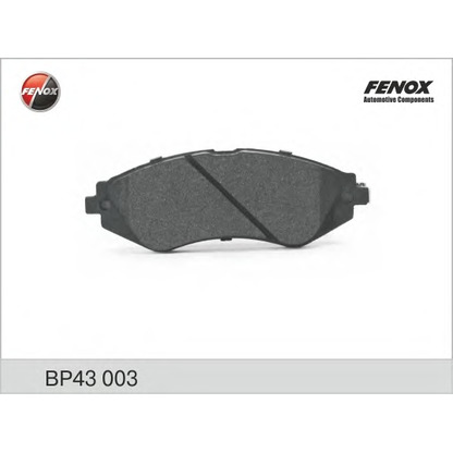 Фото Комплект тормозных колодок, дисковый тормоз FENOX BP43003