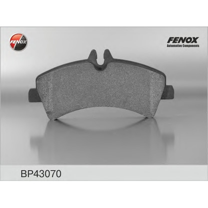Фото Комплект тормозных колодок, дисковый тормоз FENOX BP43070