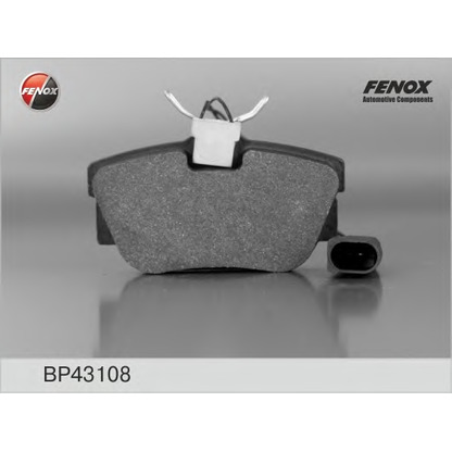 Фото Комплект тормозных колодок, дисковый тормоз FENOX BP43108