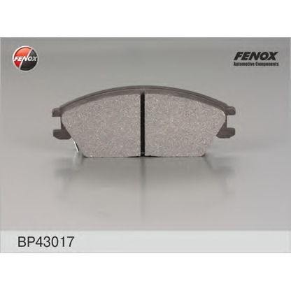Фото Комплект тормозных колодок, дисковый тормоз FENOX BP43017