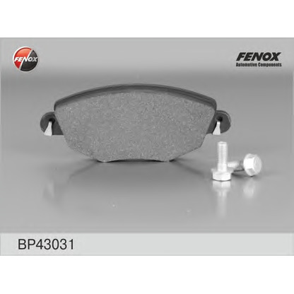 Фото Комплект тормозных колодок, дисковый тормоз FENOX BP43031