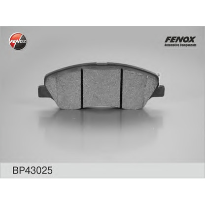 Photo Brake Pad Set, disc brake FENOX BP43025