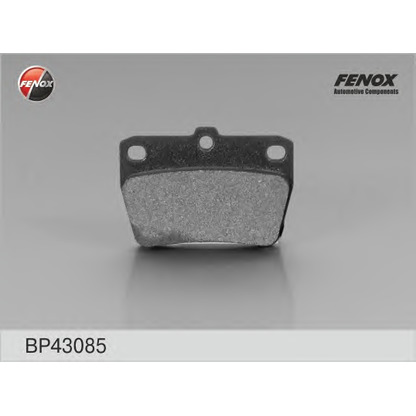 Фото Комплект тормозных колодок, дисковый тормоз FENOX BP43085