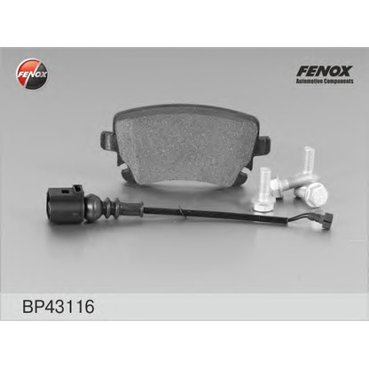 Foto Kit pastiglie freno, Freno a disco FENOX BP43116