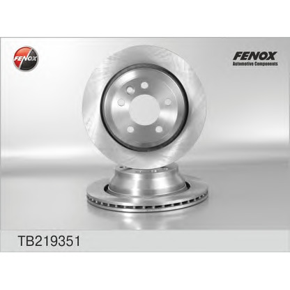 Foto Disco de freno FENOX TB219351