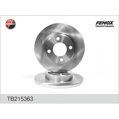 Foto Disco de freno FENOX TB215363