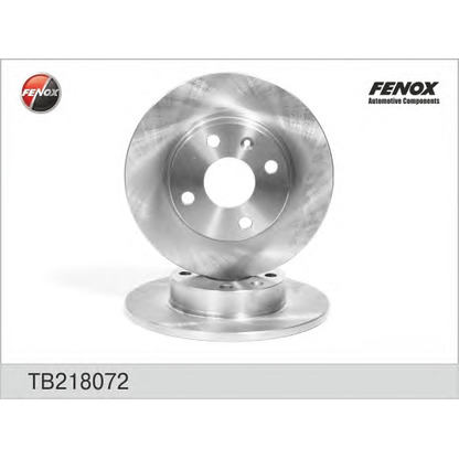 Photo Disque de frein FENOX TB218072