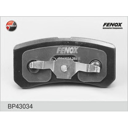 Photo Brake Pad Set, disc brake FENOX BP43034