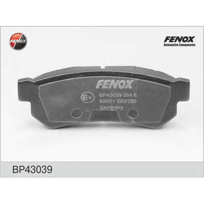 Photo Kit de plaquettes de frein, frein à disque FENOX BP43039