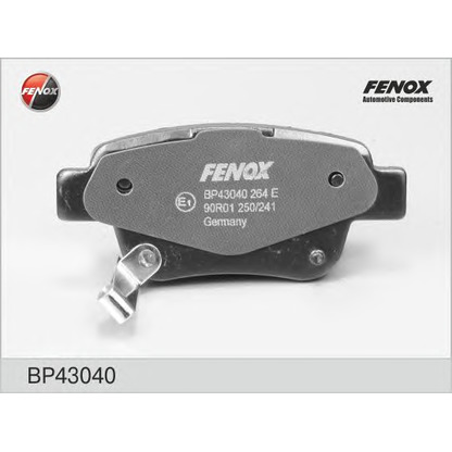 Photo Kit de plaquettes de frein, frein à disque FENOX BP43040