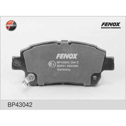 Photo Kit de plaquettes de frein, frein à disque FENOX BP43042