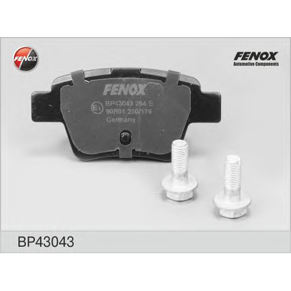 Фото Комплект тормозных колодок, дисковый тормоз FENOX BP43043