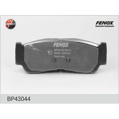 Фото Комплект тормозных колодок, дисковый тормоз FENOX BP43044