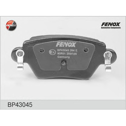 Photo Brake Pad Set, disc brake FENOX BP43045