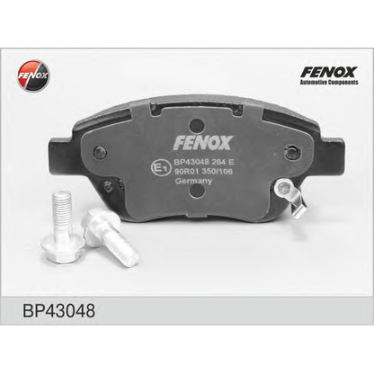 Фото Комплект тормозных колодок, дисковый тормоз FENOX BP43048