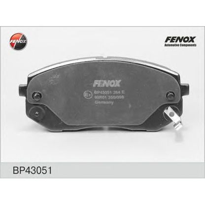 Photo Brake Pad Set, disc brake FENOX BP43051