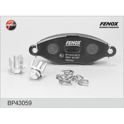 Photo Brake Pad Set, disc brake FENOX BP43059