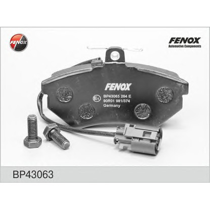 Photo Brake Pad Set, disc brake FENOX BP43063