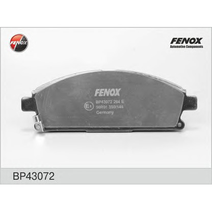 Photo Kit de plaquettes de frein, frein à disque FENOX BP43072