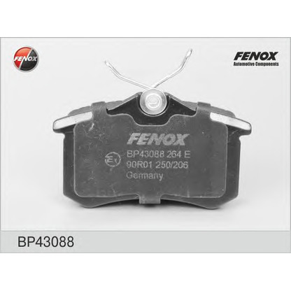 Photo Brake Pad Set, disc brake FENOX BP43088
