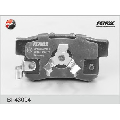 Photo Brake Pad Set, disc brake FENOX BP43094