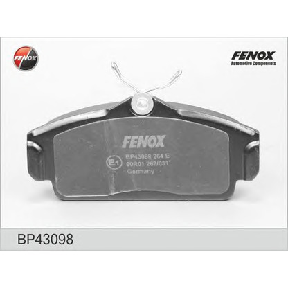 Foto Kit pastiglie freno, Freno a disco FENOX BP43098