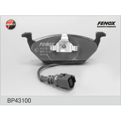 Фото Комплект тормозных колодок, дисковый тормоз FENOX BP43100