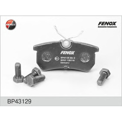 Photo Kit de plaquettes de frein, frein à disque FENOX BP43129