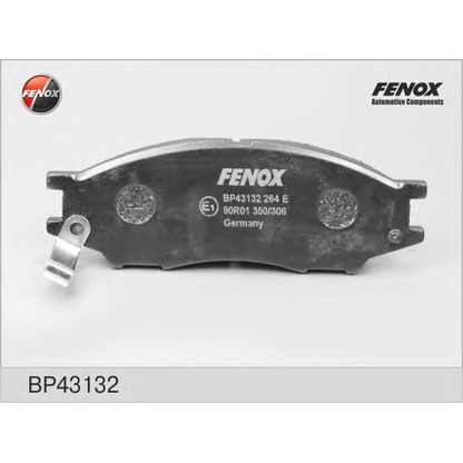 Фото Комплект тормозных колодок, дисковый тормоз FENOX BP43132