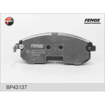Photo Brake Pad Set, disc brake FENOX BP43137