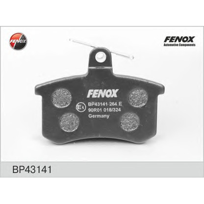 Photo Brake Pad Set, disc brake FENOX BP43141