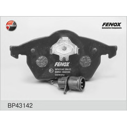 Photo Kit de plaquettes de frein, frein à disque FENOX BP43142