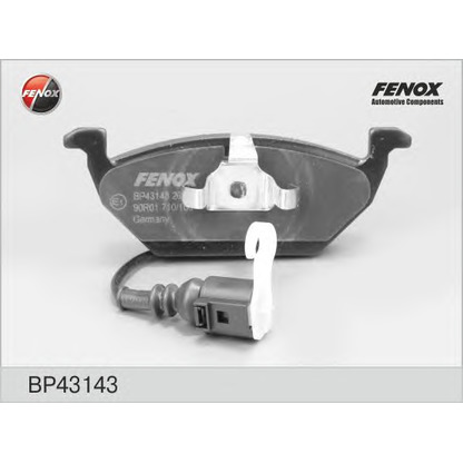 Photo Brake Pad Set, disc brake FENOX BP43143