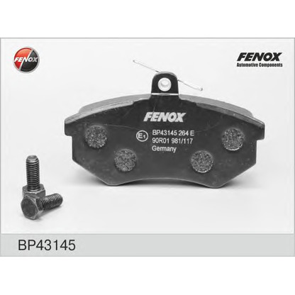 Photo Brake Pad Set, disc brake FENOX BP43145