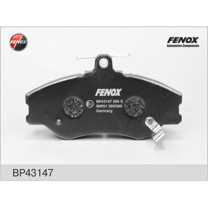 Photo Brake Pad Set, disc brake FENOX BP43147