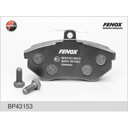 Photo Brake Pad Set, disc brake FENOX BP43153