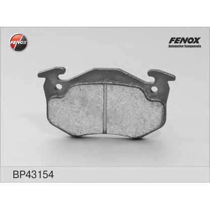 Фото Комплект тормозных колодок, дисковый тормоз FENOX BP43154