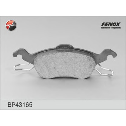 Фото Комплект тормозных колодок, дисковый тормоз FENOX BP43165